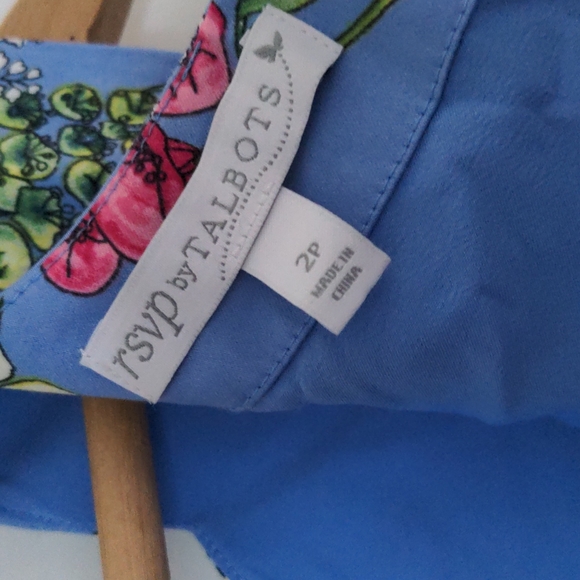 RSVP by Talbots Women's Size 2P Floral Print Sleeveless Lined Dress w/Pockets - Picture 10 of 13